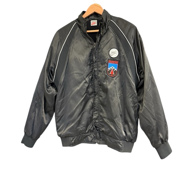 Nike vintage L SATIN ultra rare collectible EXC vintage cond “Athletics West” - Picture 1 of 15